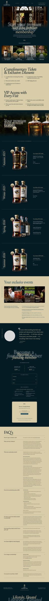 Castle and Key Collective enrollment landing page