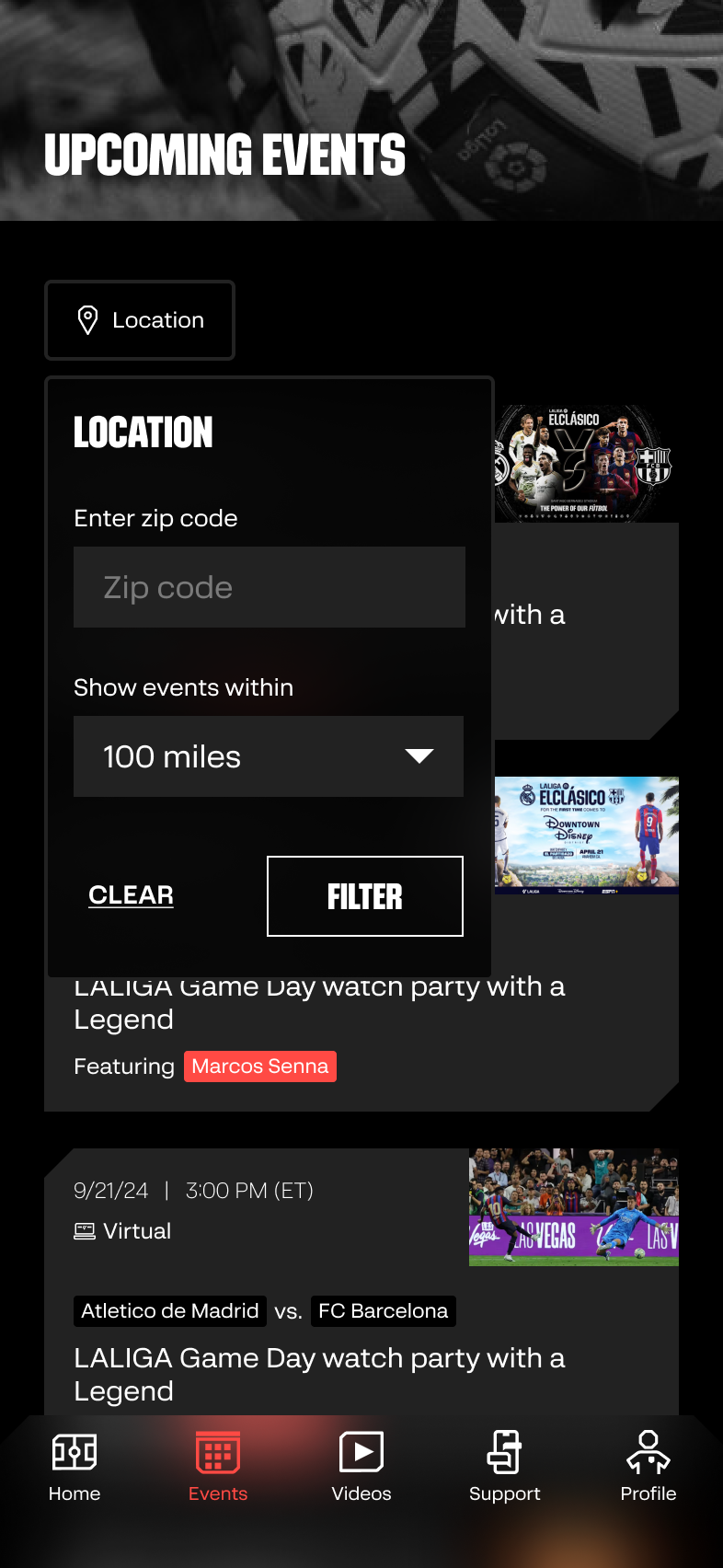 LL12 app location filter
